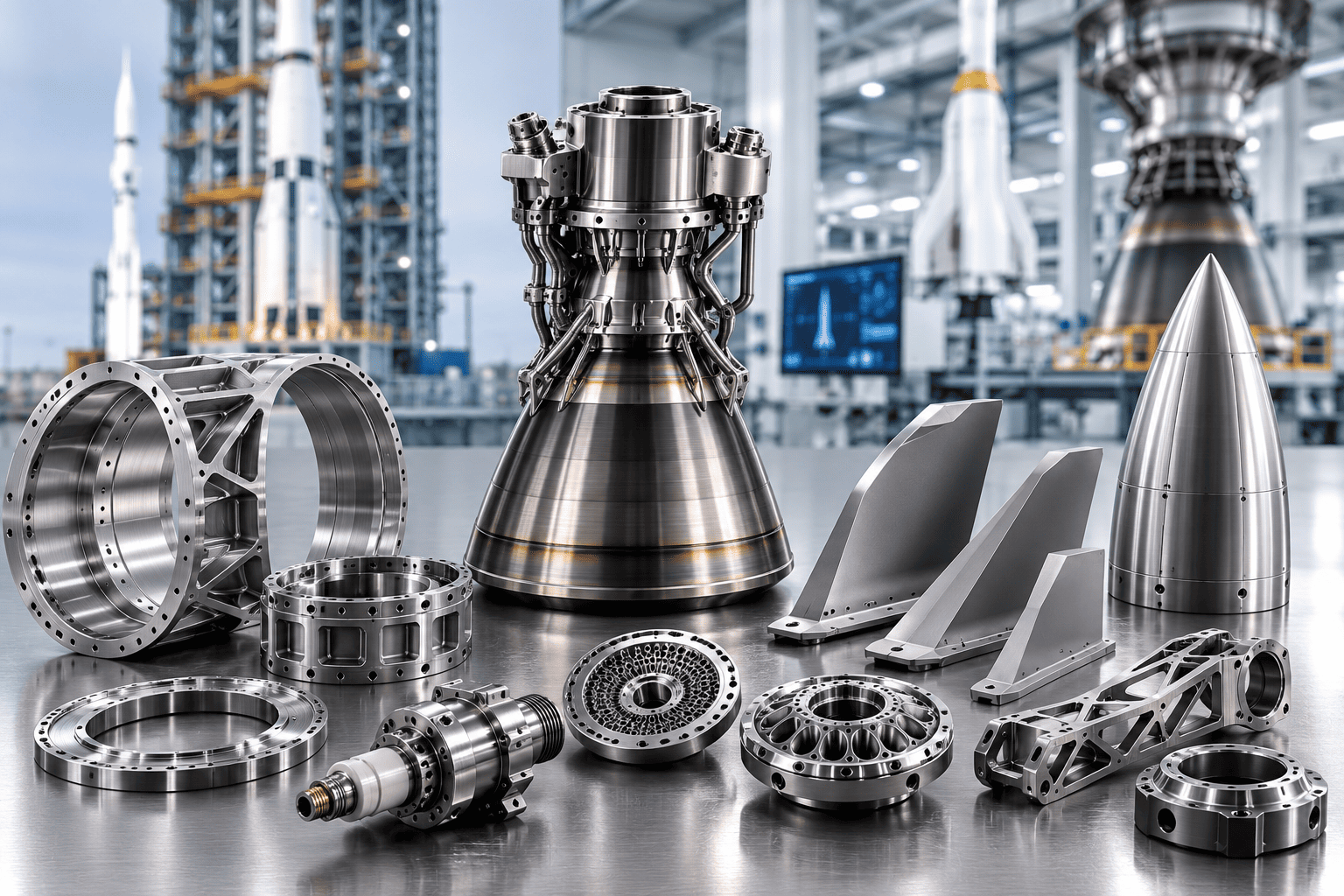 Aerospace manufacturing — drone, missile and rocket hardware